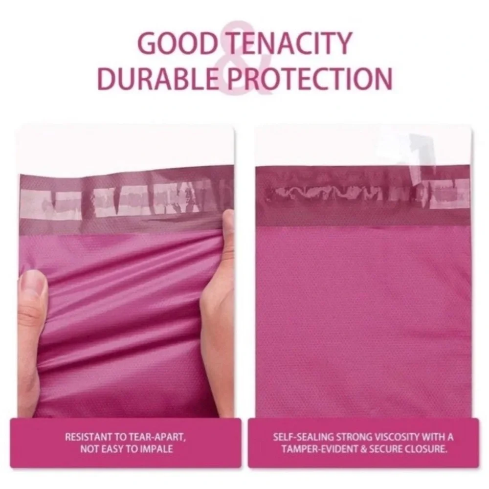 💞 New Set of 25 - 6x9 Pink Waterproof Poly Mailers